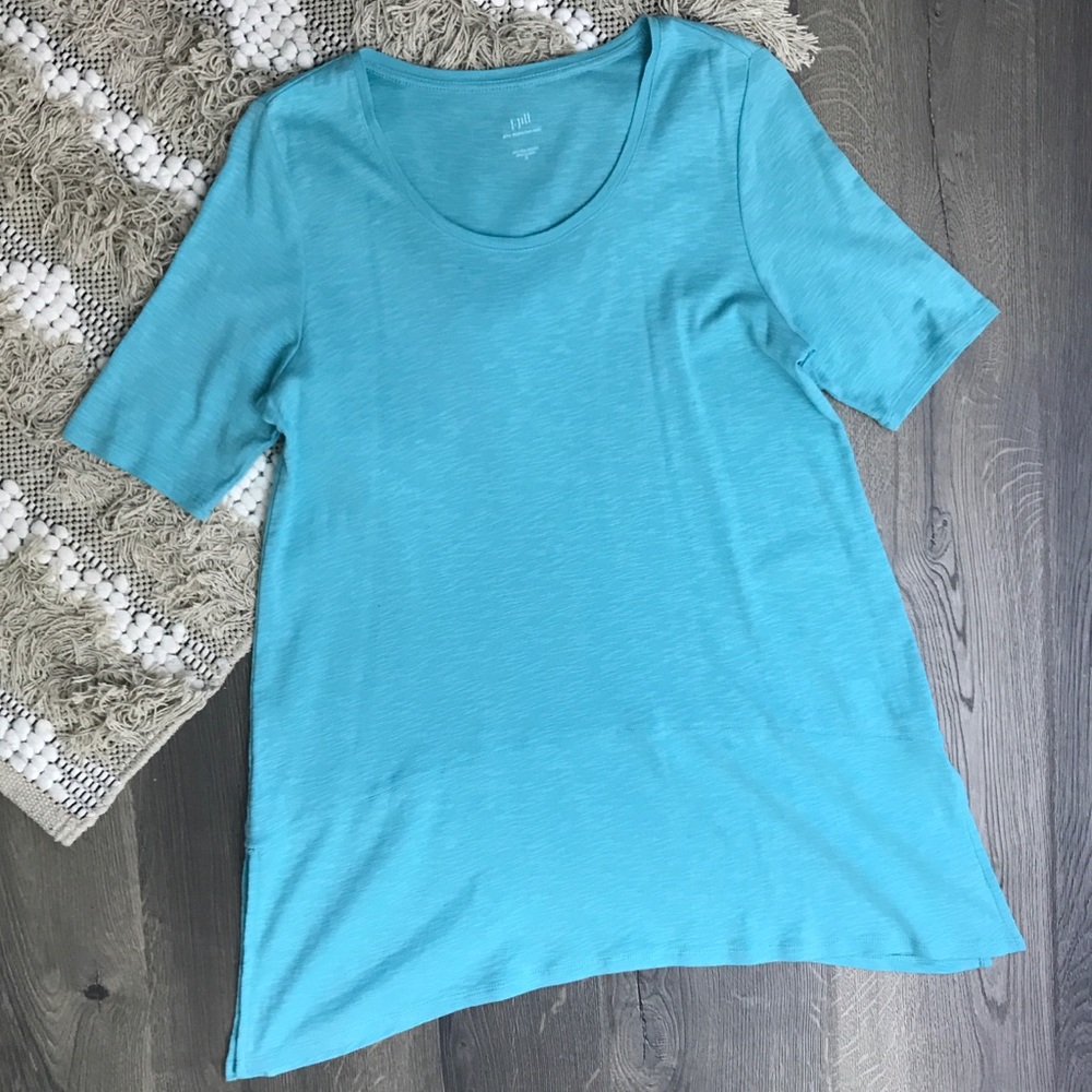 J. Jill Tunic Pima Dipped-Hem M